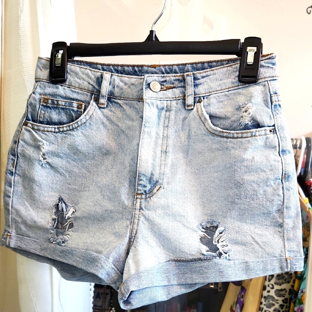 Seven Seven Distressed Jean Shorts
